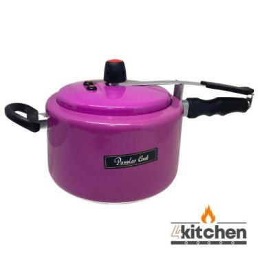 Imagem de Panela de Pressão 5 Litros Interior Antiaderente Resistente - Panelar 