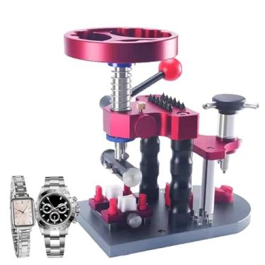 Imagem de Kit de remoção de capa traseira e abridor de caixa do relógio - 25 ferramentas de liga de alumínio, 7 cabeças de faca e 12 grampos de aço para facilitar o reparo do relógio, manutenção e projetos DIY