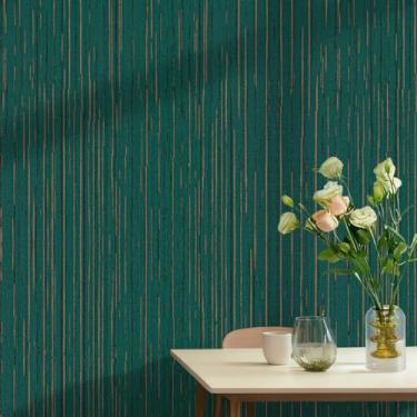 Imagem de Toduso Papel de parede de contato verde removível papel de parede autoadesivo para quarto banheiro cozinha rolos de vinil 44 x 499 cm