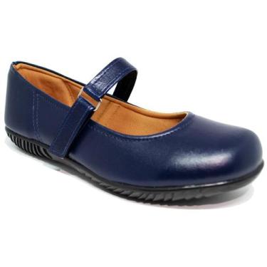 Imagem de Sapato Sapatilha Boneca Fechado Confort Azul Marinho - Parishoes, 37