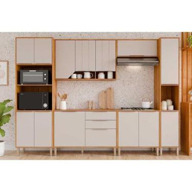Imagem de Cozinha Modulada MGM 6 Peças Celeste C6P136 Cinamomo/Off