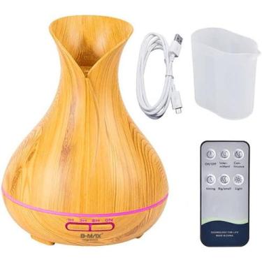 Imagem de Super Umidificador De Oleos Essenciais 7 cores led grande 23 cm 12hora