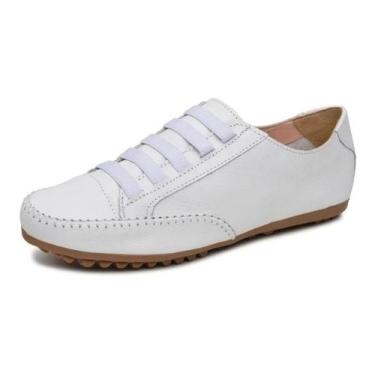 Imagem de sapatênis feminino para profissionais da saúde confortável Branco - Iz