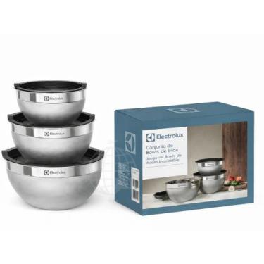 Imagem de Conjunto de Bowls Inox Electrolux com 3 Peças para Cozinha