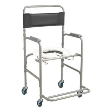 Imagem de Cadeira de banho pro100 higienica dobravel em aco ate 100kg - procirur