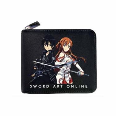 Imagem de Carteira Anime Characters Carteira fina dobrável em couro PU - Yiweisa