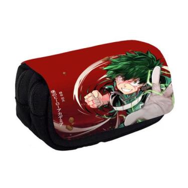 Imagem de Caixa de lápis My Heros Academias: Bolsa de papelaria de grande capaci