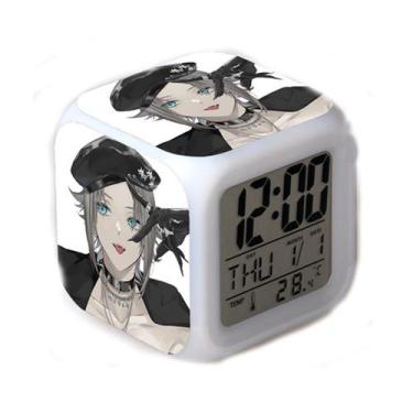 Imagem de Despertador Luxiems Anime Digital LED colorido com data e temperatura 