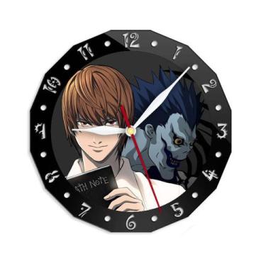 Imagem de Relógio de parede Deaths Notes Silent Non-Ticking 15 cm de vidro+acríl