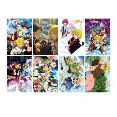 Imagem de Pôster de arte anime Sevens Deadly Sins 29x42cm (8 unidades) - Yiweisa