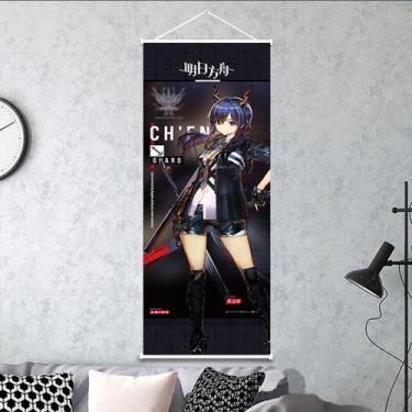 Imagem de Pôster de pintura de parede em tela Arknights Texas Anime - yiweisai