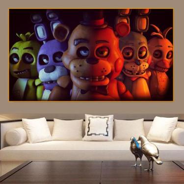 Imagem de Pôster de pintura de parede em tela Five Nights at Freddy's - yiweisai