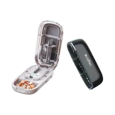 Imagem de Cortador E Divisor De Comprimidos Grande E Pequeno Com Compartimento D