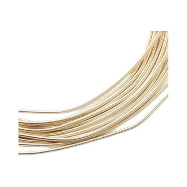 Imagem de Fio De Cobre Prateado E Dourado 10 Gauge, Metal Flexível Para Artesana