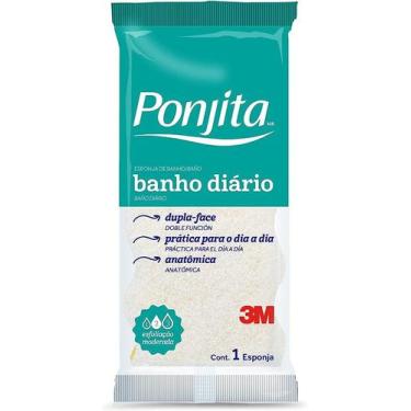 Imagem de Esponja para Banho Ponjita 3M Dupla Face com 1 Unidade