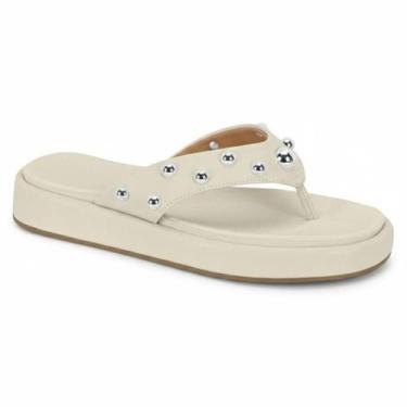 Imagem de Sandália Vizzano Feminina Tira Casual Confortável Original -, Branco o
