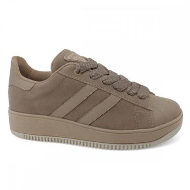 Imagem de Tenis Quiz 68-1851-30 Flatform Camurça Feminino-Feminino