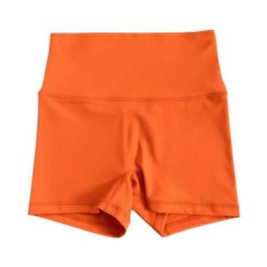 Imagem de Shorts De Yoga Femininos De Cintura Alta Com Secagem Rápida E Compress