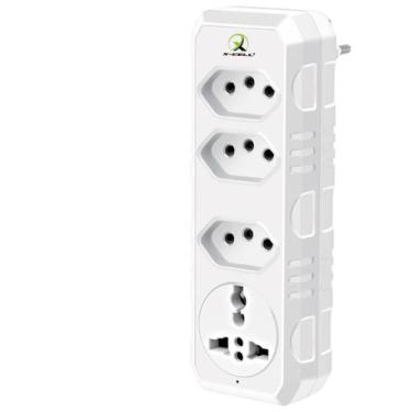 Imagem de Adaptador Tomada 4 Em 1 Tripolar Universal 10A Bivolt X-Cell - BNK