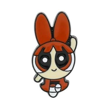 Imagem de Broche De Esmalte De Desenho Animado Menina Voadora Anime Infantil Par