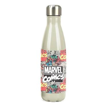 Imagem de Garrafa Térmica Avengers Vingadores Marvel 500Ml - Branco - Luxcel