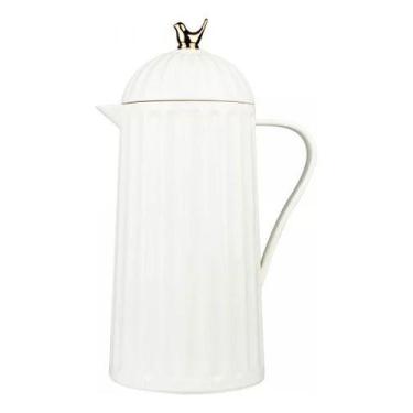 Imagem de Garrafa Térmica Bird Café Chá Retro Luxo Vintage 1L Rosa - Wolff, Bran