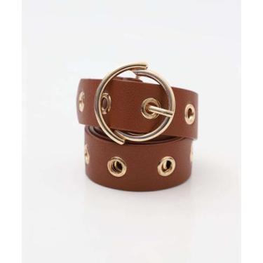 Imagem de Cinto Feminino Fivela Marisa Marrom-82047, Marrom, G