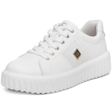 Imagem de Tenis Feminino Moderno Couro Flatform Casual Pegada