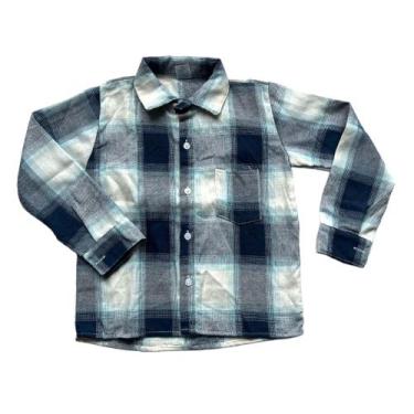 Imagem de Camisa xadrez flanelada festa junina meninos infantil juvenil - MIEMAY