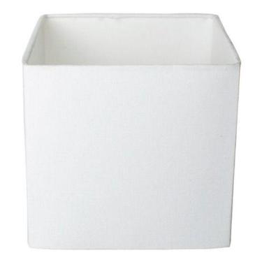 Imagem de Cúpula Para Abajur Quadrada 30x30x30cm Tecido Algodão Soquete Nacional