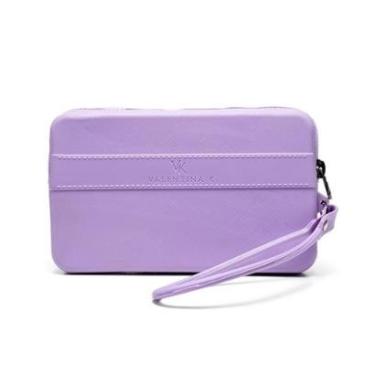 Imagem de Carteira Slim Feminina Ziper Correia de Pulso Dia a Dia-Feminino