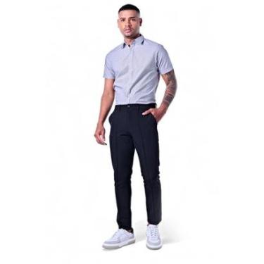 Imagem de Calça Masculina Microfibra Vinco Frontal-Masculino