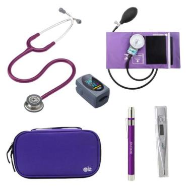 Imagem de KIT Estetoscópio Littmann 3M + Esgifmo + Case + Lanterna + Oxímetro + 