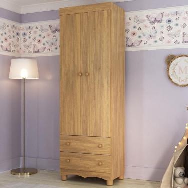 Imagem de Guarda-roupa Infantil 62cm 2 Portas E 2 Gavetas Dengo Multimóveis Mp4436 Madeirado Madeirado