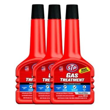Imagem de Kit 3 Aditivo STP Gas Treatment 200ml  Tratamento para Gasolina Limpa 