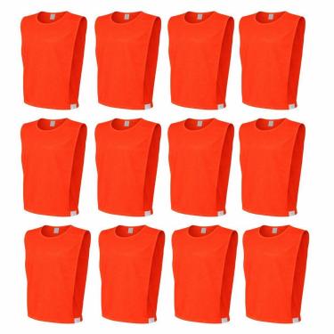 Imagem de Kit Colete 12 Pças Liso Treino E Atividades Esportivas Trb Adulto-Masculino