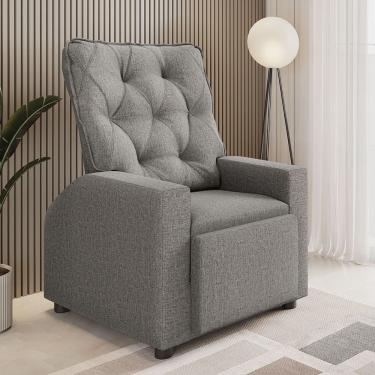 Imagem de Poltrona Reclinavel Paula com Tecido Linho Claranti