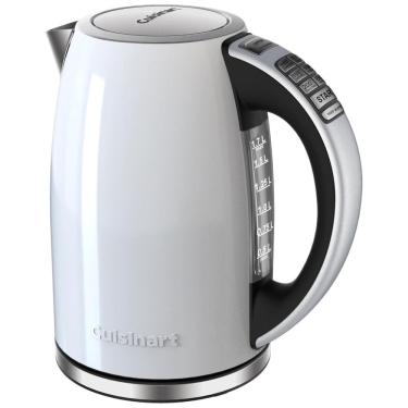 Imagem de Chaleira Elétrica Inox Sem Fio Cuisinart 1,7 Litros com 6 Temperaturas Programadas Branca, CPK17