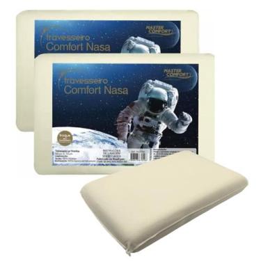Imagem de Kit 2 Travesseiros Visco Comfort Nasa - 10220130 - Master Comfort