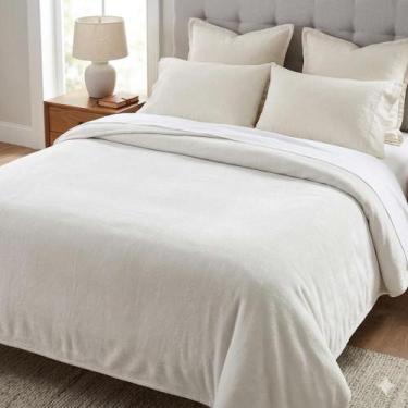 Imagem de Cobertor Casal Buddemeyer Aspen Extra Macio Fino Acabamento Cor:Bege -
