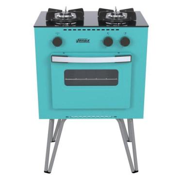 Imagem de Fogao a Gas 2 Bocas com Forno Venax Mini Cook Verde