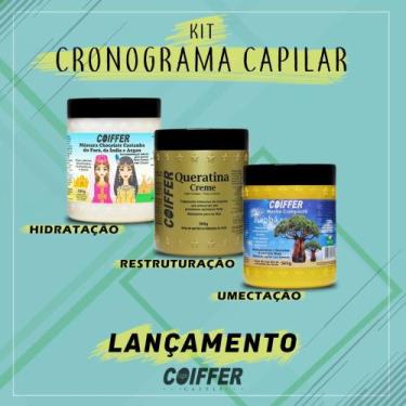 Imagem de Kit Cronograma Capilar Coiffer 3 Unidades