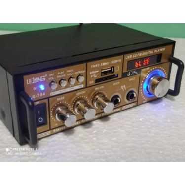 Imagem de amplificador de som, le704, com bluetooth, radio fm, usb, bivolt - LEL