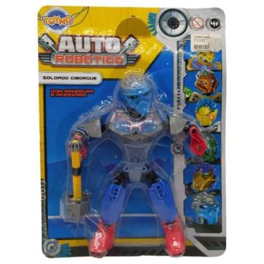 Imagem de Boneco Vira Robo Cinza - Toyng 046881