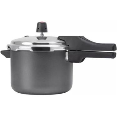Imagem de Panela de Pressão Fechamento Externo 4,5L Antiaderente Preto Multiflon