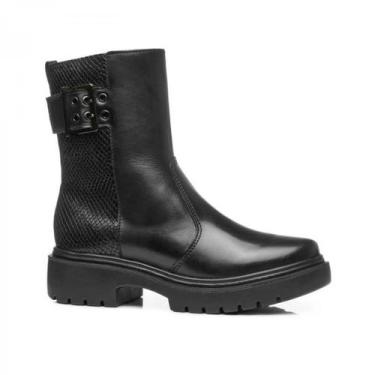 Imagem de Bota Feminina Pegada 282410-02 em Couro Preto, Preto, 36