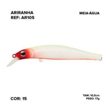 Imagem de Isca artificial moriah ariranha 10,5cm 17g (meia água), 15