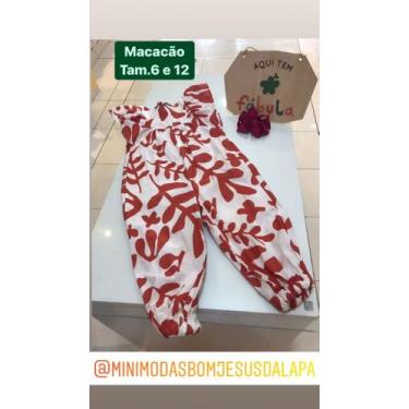 Imagem de Macacão Infantil - Fábula , Branco coral, 6,12