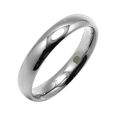 Imagem de Par de Aliança Anatômica Meia Cana Ouro 18k 3,7mm  WG - Webgen, Ouro b
