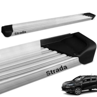 Imagem de Estribo Lateral Fiat Strada 2021 CD CS Alumínio Natural A3 - Gtnox